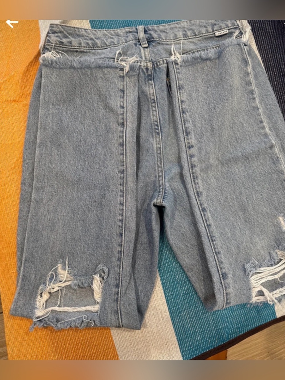 PacSun High Rise Distressed Light Blue Denim Jeans